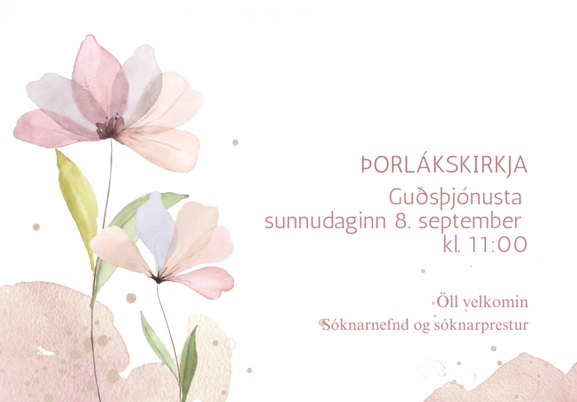 Guðsþjónusta í Þorlákskirkju